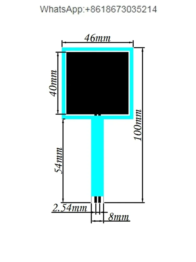 F4046 Thin Film Sensor Piezoresistive Flexible Pressure Measurement  Intelligent Induction Switch Resistor There are gaskets