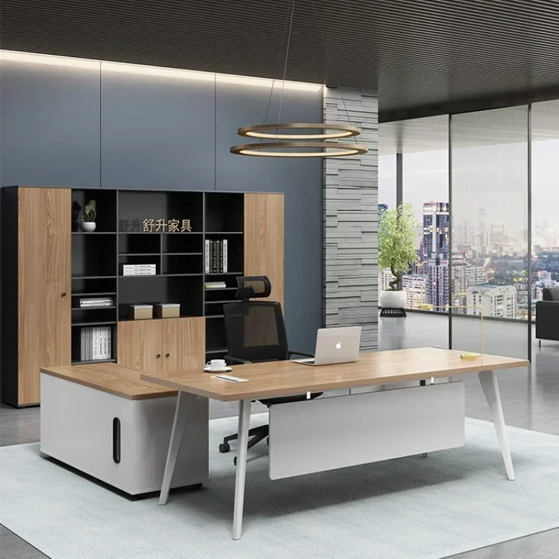 Boss desk and chair combination simple modern office desk Hot sales