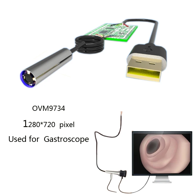 Specifically Mini Gastroscope 1280X 720 pixels OVM9734 Endoscope  Module