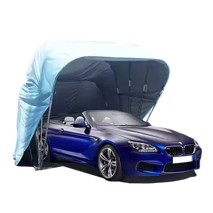 hs-Heavy Duty Carport With Removable Sidewalls and Doors Portable Garage Folding Folding Car Cover Tent