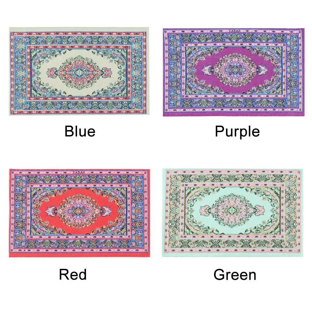 1/12 Scale Dollhouse Miniature Turkish Style Area Rug/Carpet/Mat Floor Coverings for Dolls House Any Rooms Furniture Decor