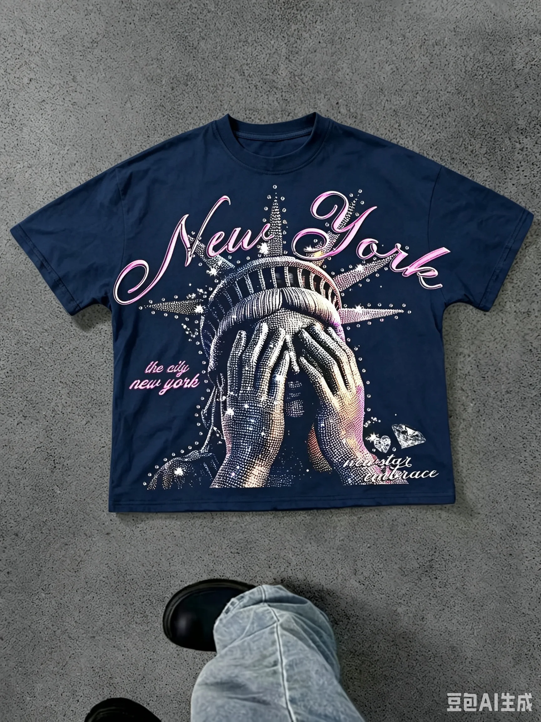 2026 Summer Retro Bling New York Print T‑Shirt Men Women Y2K City Theme Graphic Loose Short Sleeve Casual Street Tee