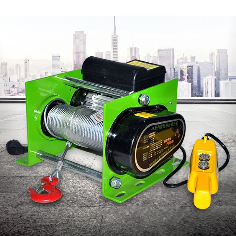 Electric Hoist 400kg/600kg Electric Winch Steel Electric Lift 220V With Wireless Remote Control 12m/min