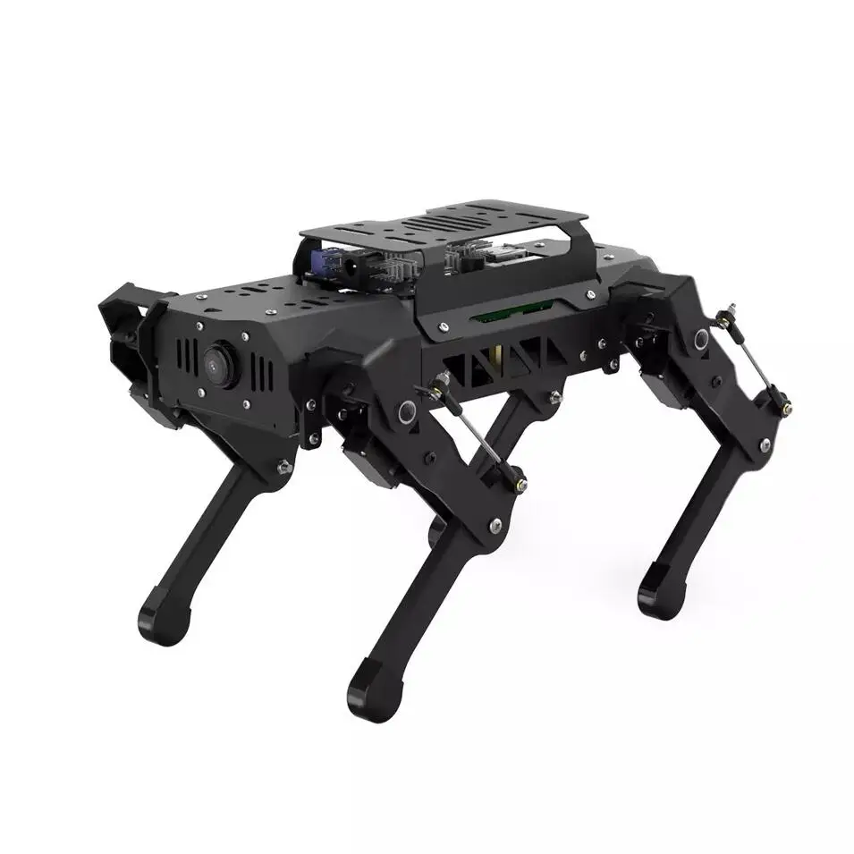 ROS Robot Quadruped Robot Dog PuppyPi Bionic 4-legged Intelligent Programming AI Visual Recognition Raspberry Pi 4B/4G