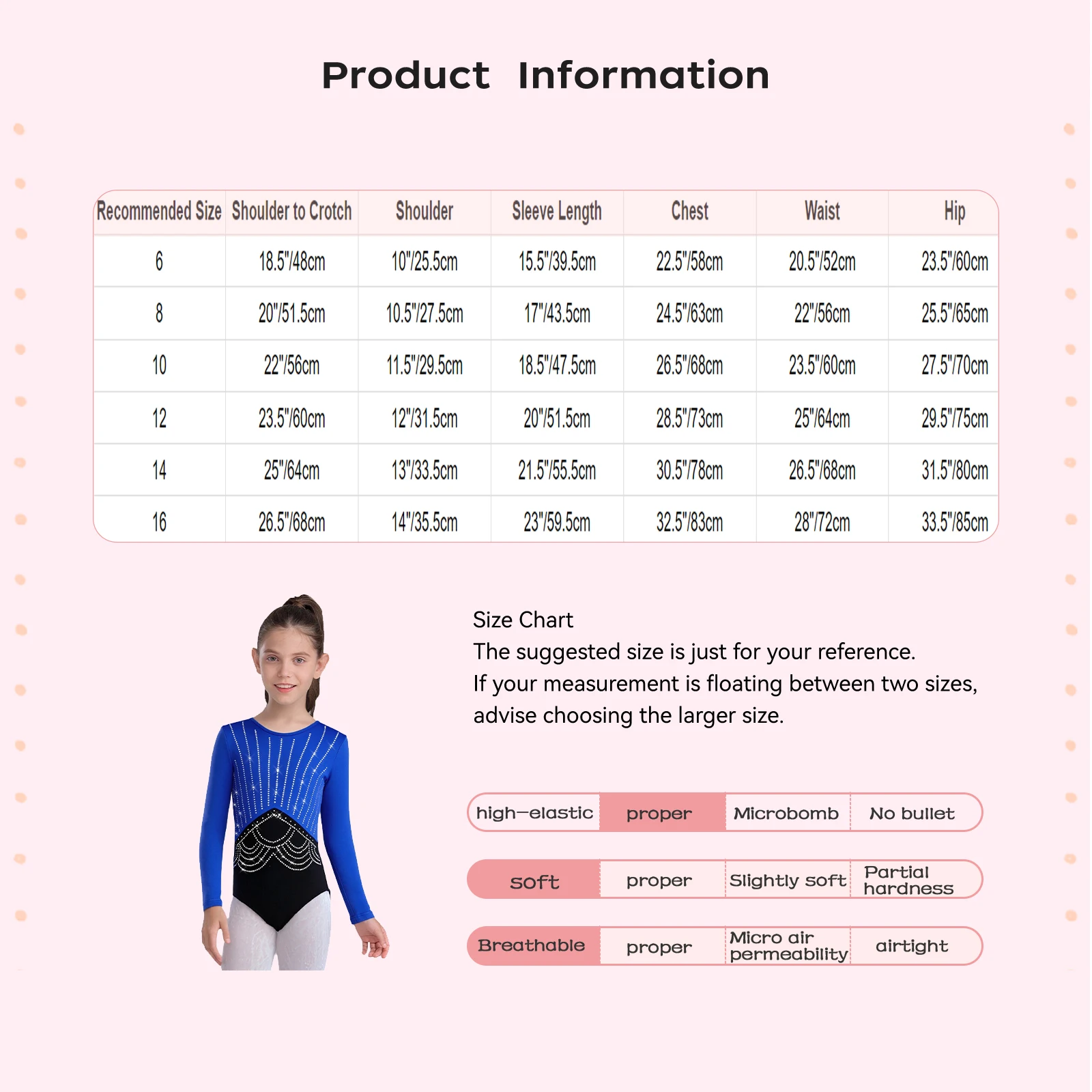 أطفال بنات صوف مبطن رداء رقص الباليه الجمباز الشكل التزلج زي طويل الأكمام لامعة الراين يوتار Dancewear #5