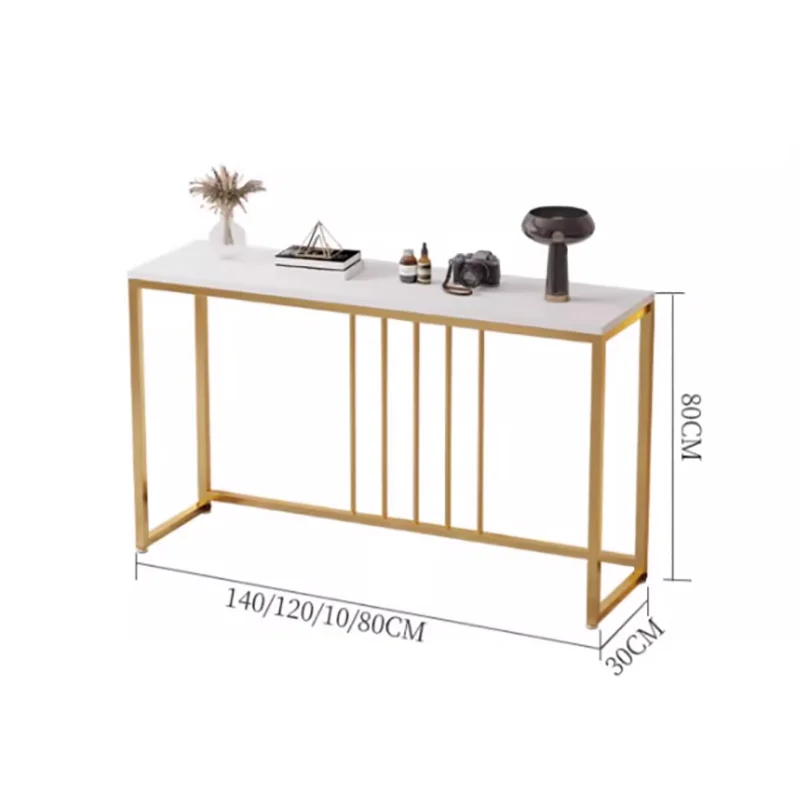 Luxury Italian Console Tables European Classic Design Metal Console Tables Modern Aesthetic Table Console Entrée Furniture image 2