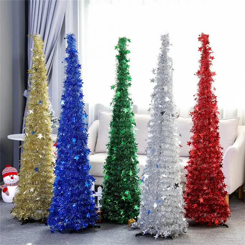 

1.2/1.5m Christmas Garland Decoration Foil Rattan Tinsel Streamer Xmas Tree Pendant Wedding Party Proposal Ornament