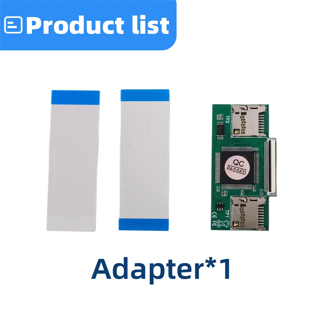 Nowy, ultracienki adapter Dual TF (Micro SD) na CE ZIF do IPoda Video Classic 3-7 generacji, komputerów przemysłowych, DVR, moddingu IFlash. — zdjęcie produktu 6