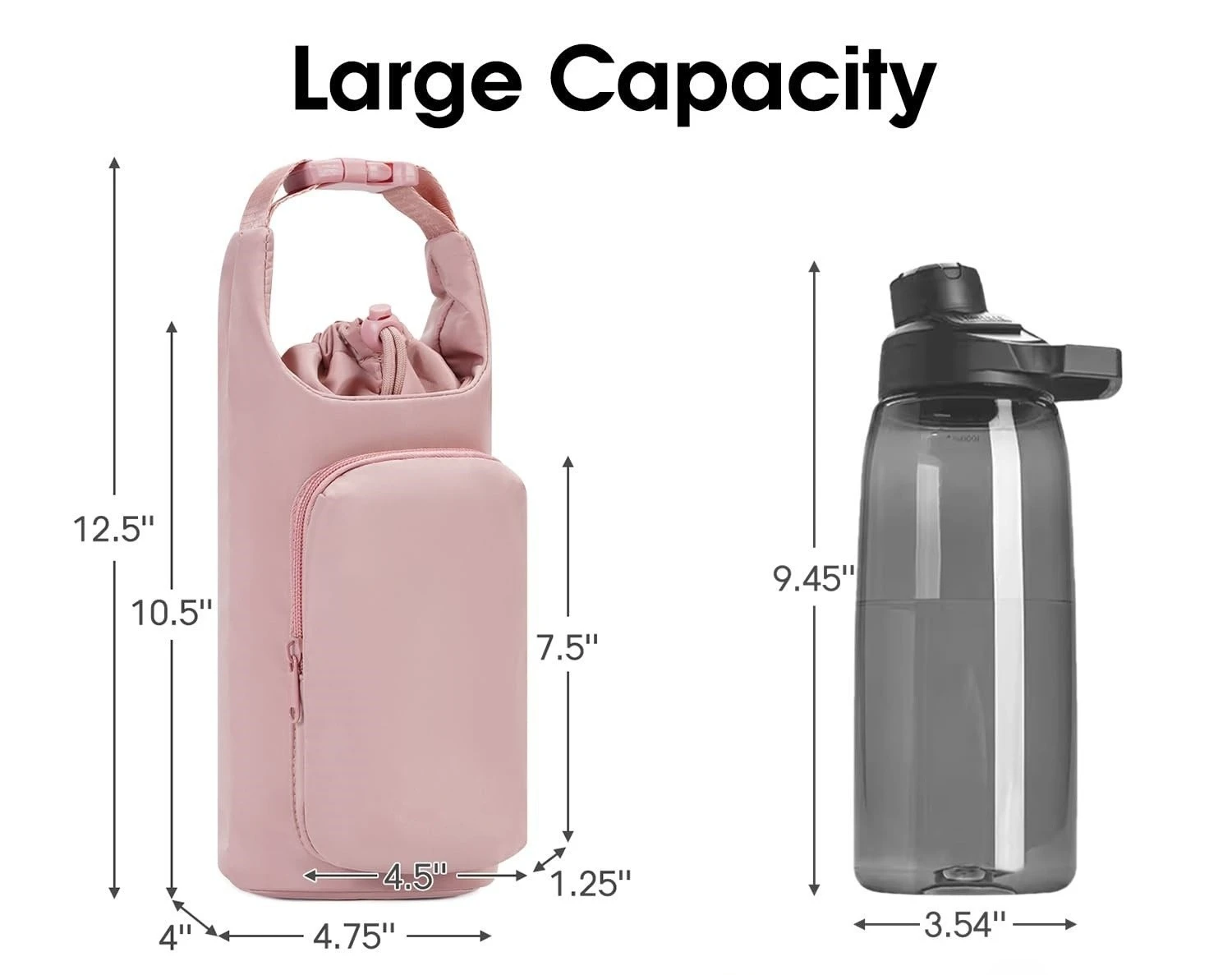 Outdoor sports kettle cover Thermos cup cover Portable strap type Portable thermos pot protective cover