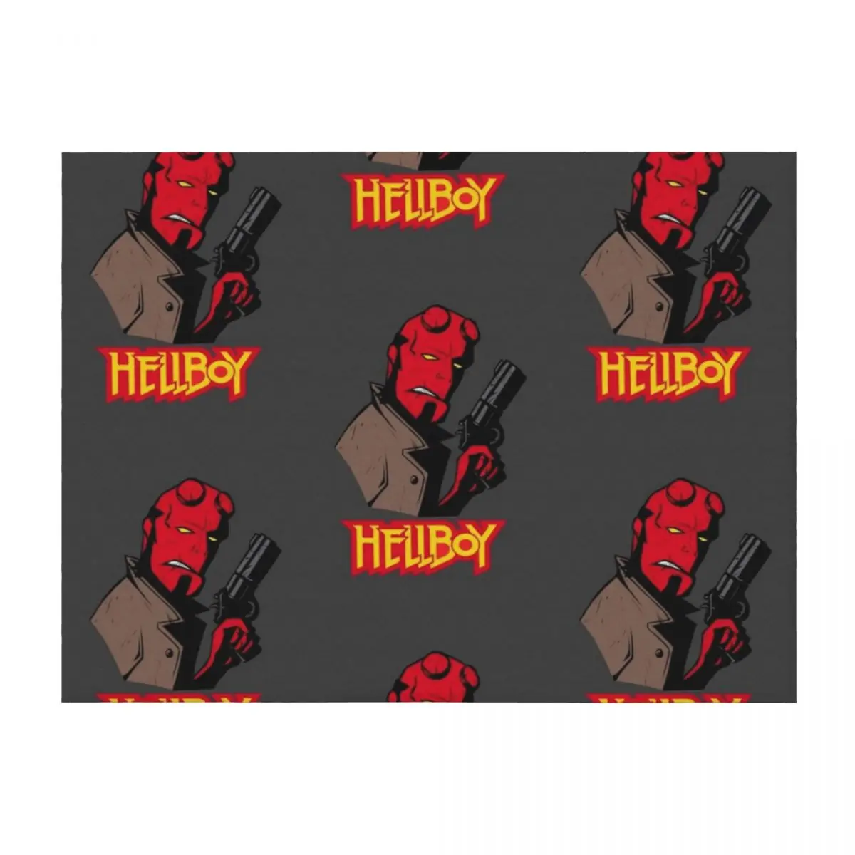 

Hellboy Throw Blanket Shaggy christmas gifts Cute Plaid Decorative Sofa Blankets