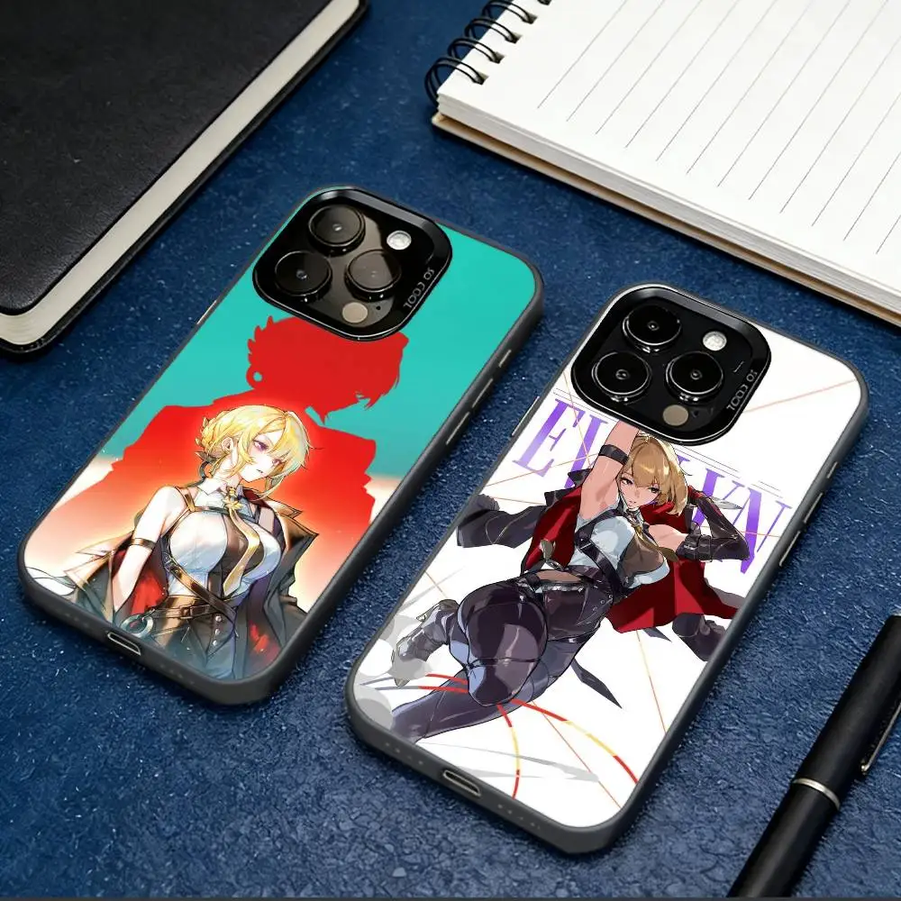 

E-Evelyn C-Chevalier ZZZ Phone Case For iPhone 17,16,15,14,13,12,11 Plus,Pro Max,XS,Colored Silver Plated Inside Cover