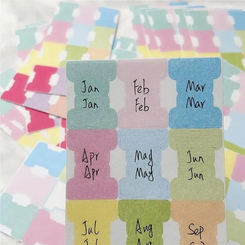D5BB 120Pieces Colored Index Label Adhesive Label Sticker Writable Index Labels Adhesive Notes Notebook Page Marker