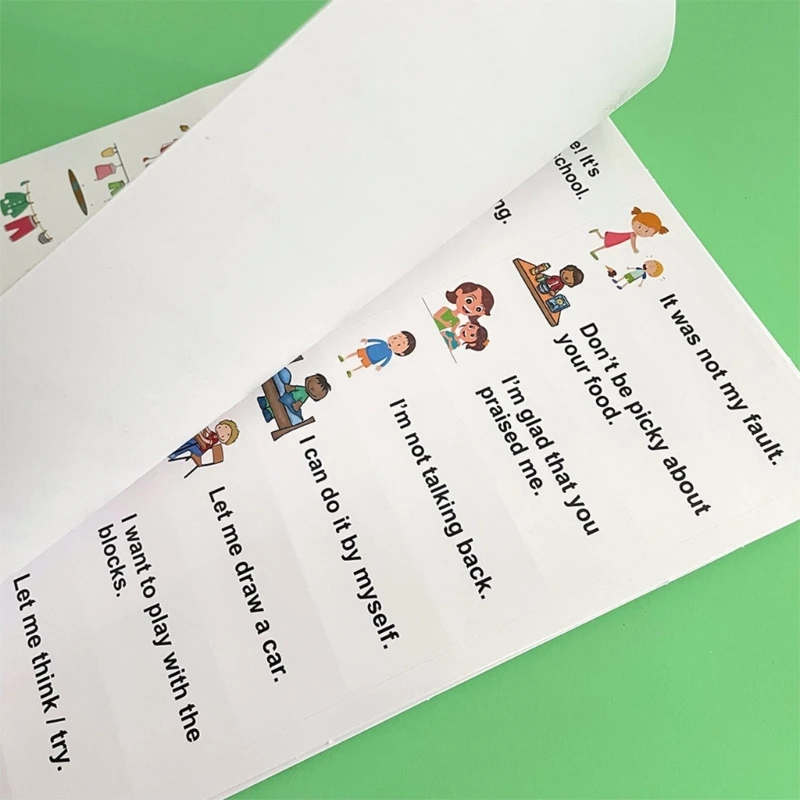 Interactive English Word Sticker Adhesive English Word Labels Vocabulary Sticker for Notebook Water Bottle Planner Wall 