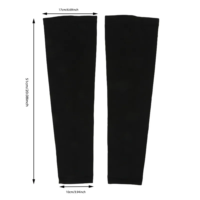 1 pièces SUmmer Anti-uv Protection solaire cyclisme jambe manches soie glace respirant couverture vélo course vtt jambe manchon pour homme femme