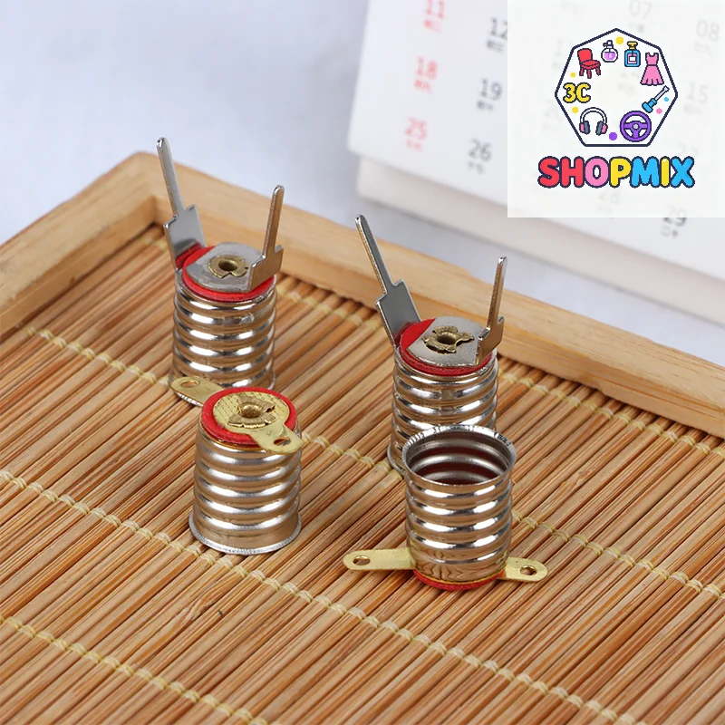 10Pcs E10 Lamps Base Holder Bulbs Light Base Socket Home Experiment Circuit Electrical Test Accessories