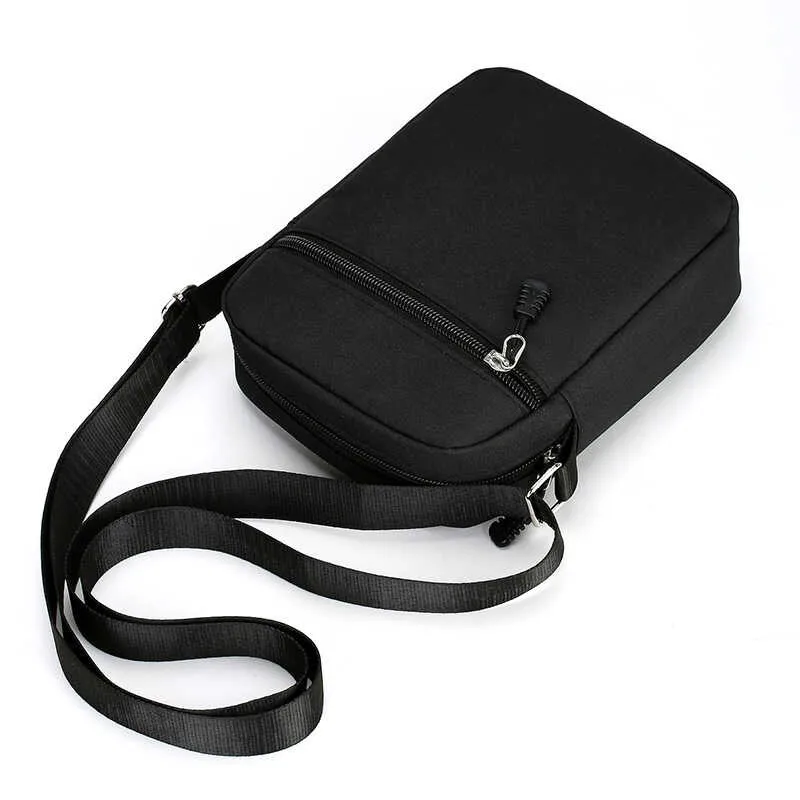 

Men's Casual Thickened Single Layer Mobile Phone Bag Crossbody Waist Bag Leisure Shoulder Bag Size Fashionable And Simple