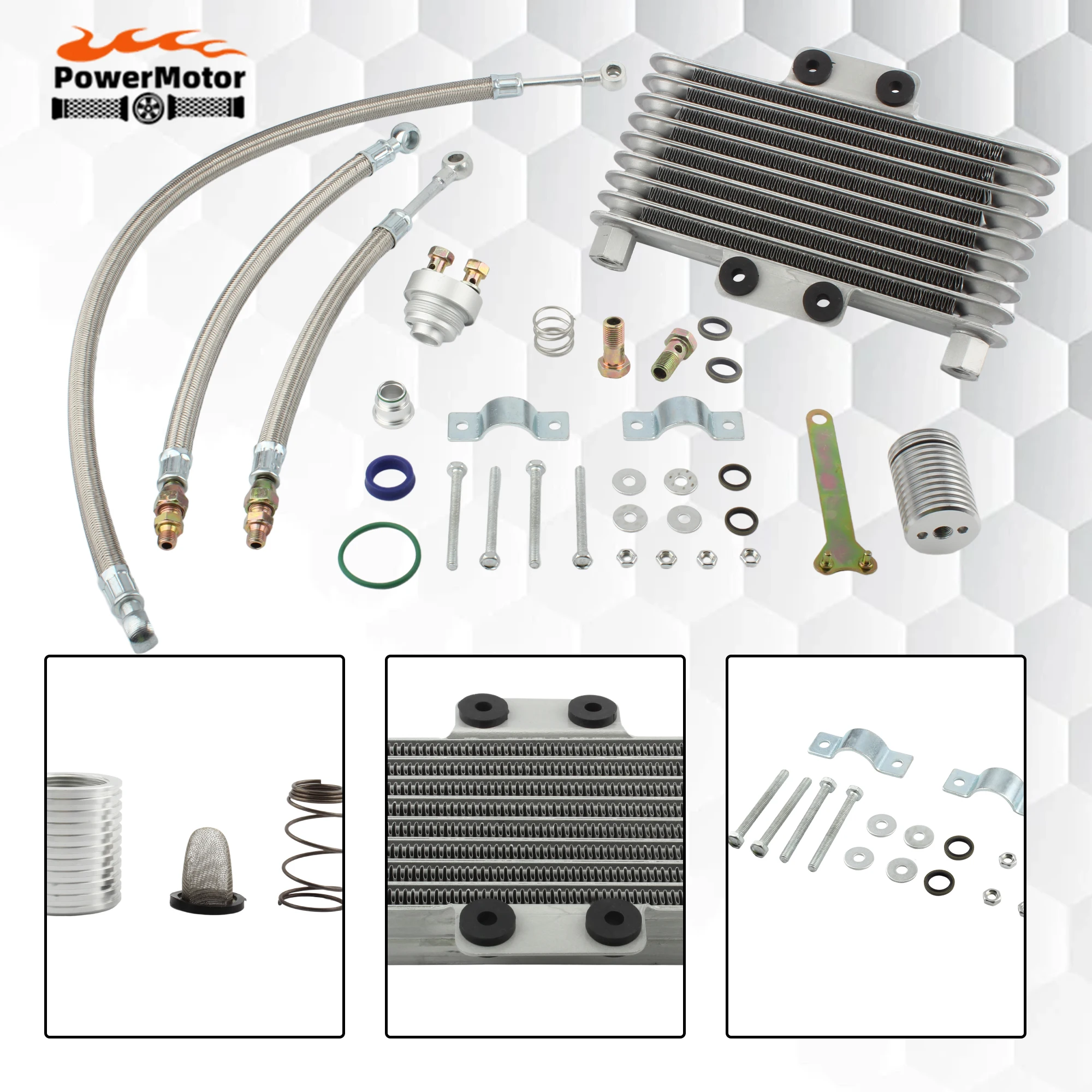 

Motorcycle Oil Cooler Oil Radiator Tuning 400cc 2 4 Stroke Engine Oil Cooling M12 for KTM Honda Kawasaki ATV Motocross Modified