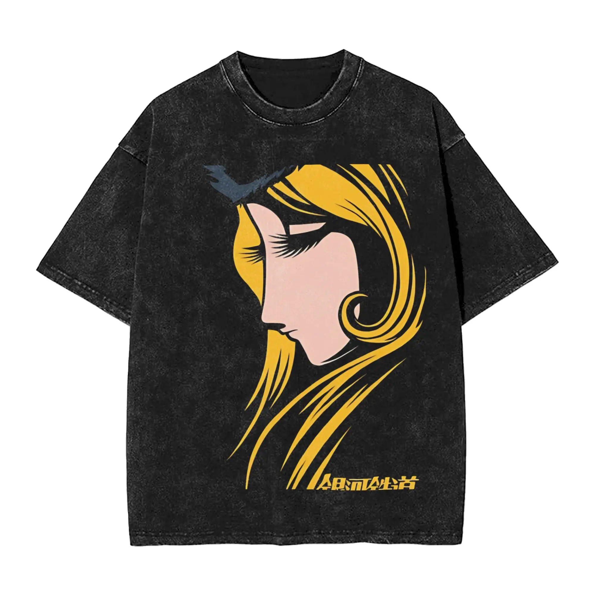 Men's Galaxy Express 999 T-Shirts  Tees Summer Y2K Fun Short Sleeve T-Shirt Round Neck Novelty Pattern Tshirt Hot