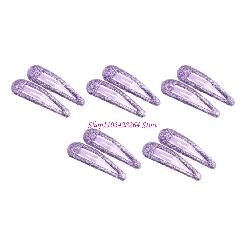 10 peças acessórios para cabelo bebê clipes liga leve brilhantes grampos cabelo seguros