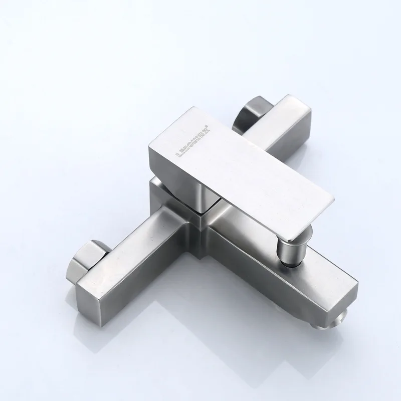 

Утолщенный морозостойкий смеситель для ванны и душа из нержавеющей стали с защитой от трещин, для горячей и холодной воды, S-G6303