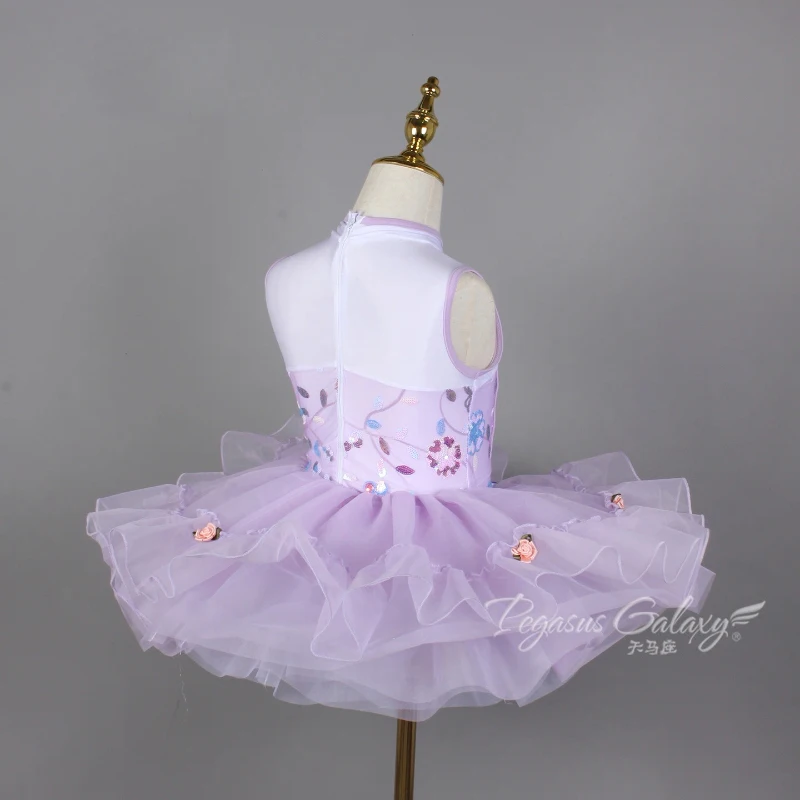 Gonna da ballo per balletto Nuovi arrivi Gonna da ballo per competizione di balletto per bambini con tutù di cigno di balletto color lavanda