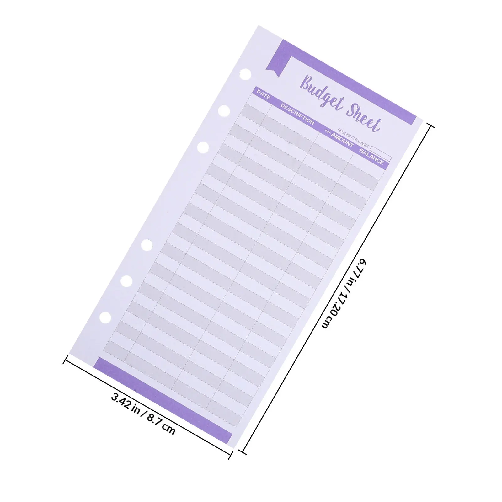 72Pcs Budget Sheet Paper Refillable Money Organizer Binder Insert Convenient Budget Planner Sheets for Self-Driving Travel view 4