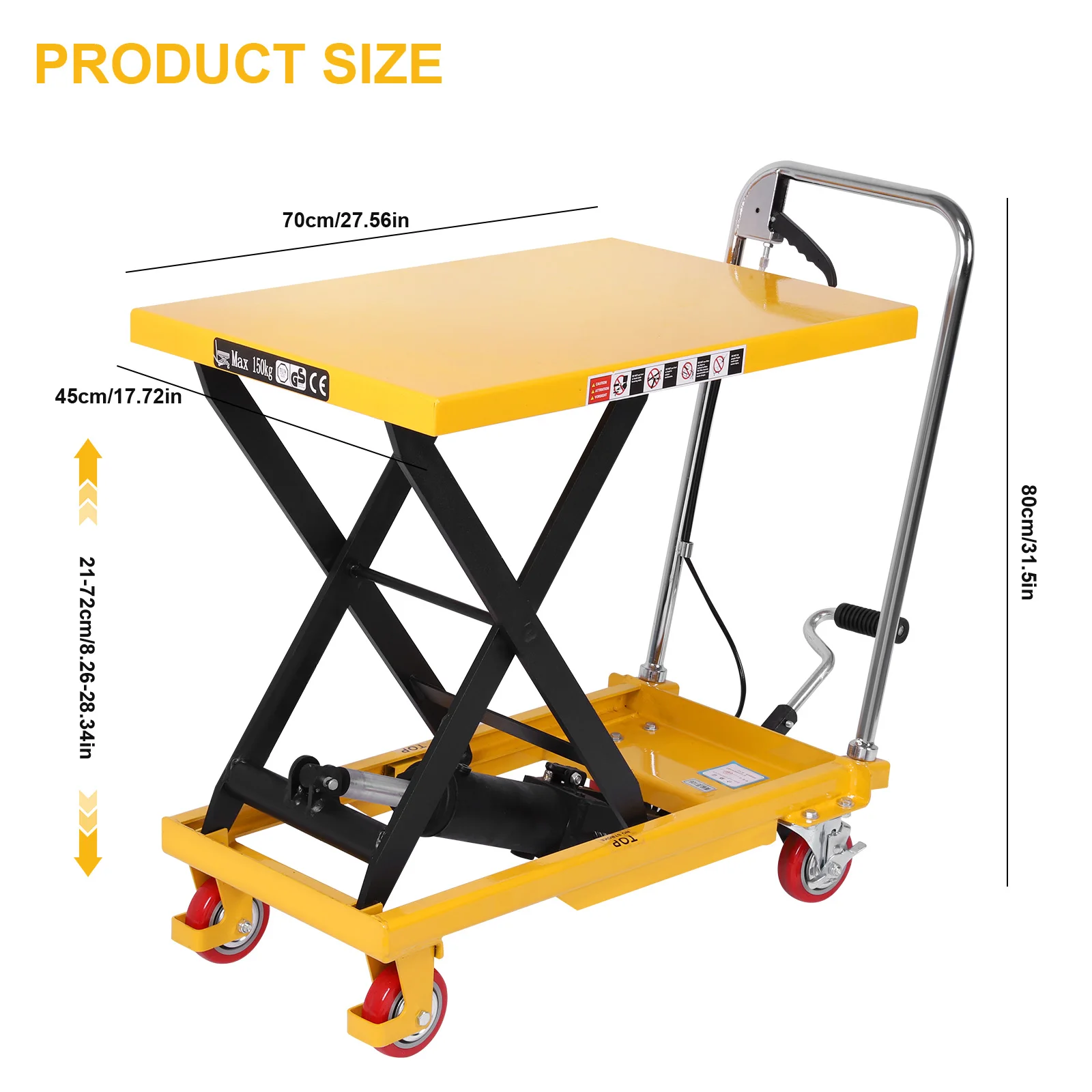 

Подъемная платформа 150 кг, гидравлический автомобильный подъемный стол, тележка, сверхмощная одиночная ножничная платформа, тачка для обработки материалов