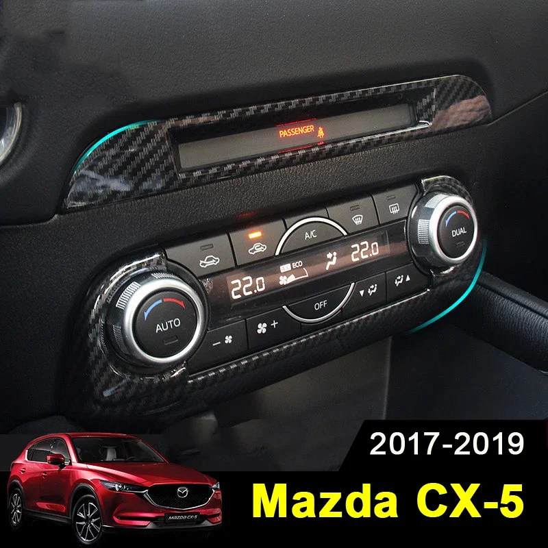 

Автомобильная средняя CD-консоль, накладка на приборную панель, наклейка, рамка, крышка, украшение интерьера для Mazda CX-5 CX5 2017-2019 2023 2024, аксессуары