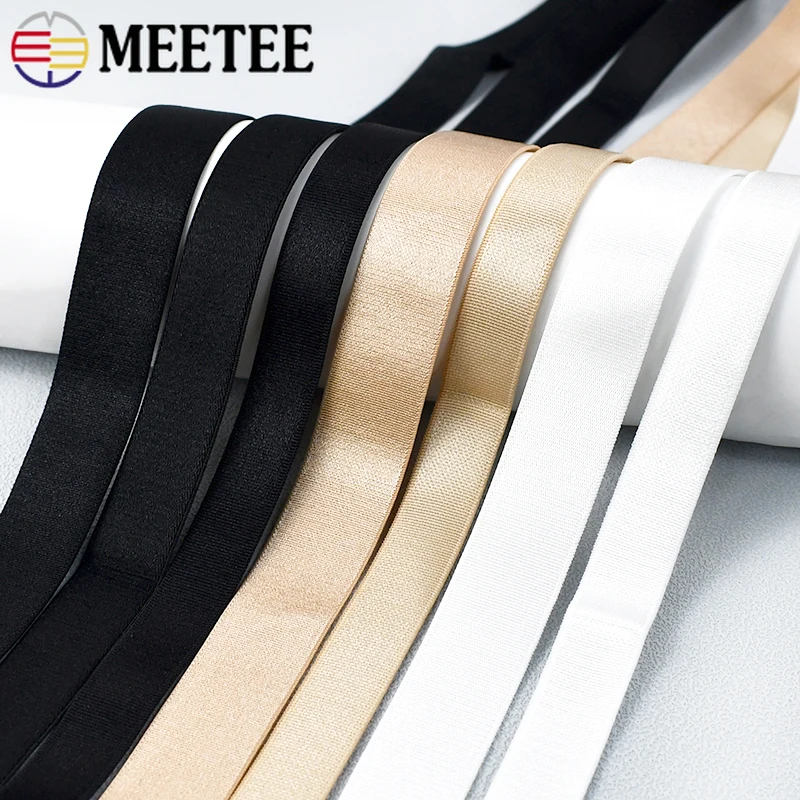 5/10Meters Meetee 6-30mm Nylon Elastic Band Spandex Underwear Stretch Webbing Tape Bra Elasticity Rubber Tapes Sewing Accessory