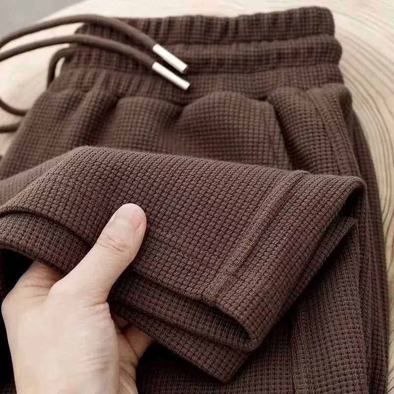 Men's Summer Sweatpants 6 Colors Wide Leg Sports Pants Comfortable Drawstring Elastic Waist Casual Gym Joggers Daily Streetwear
