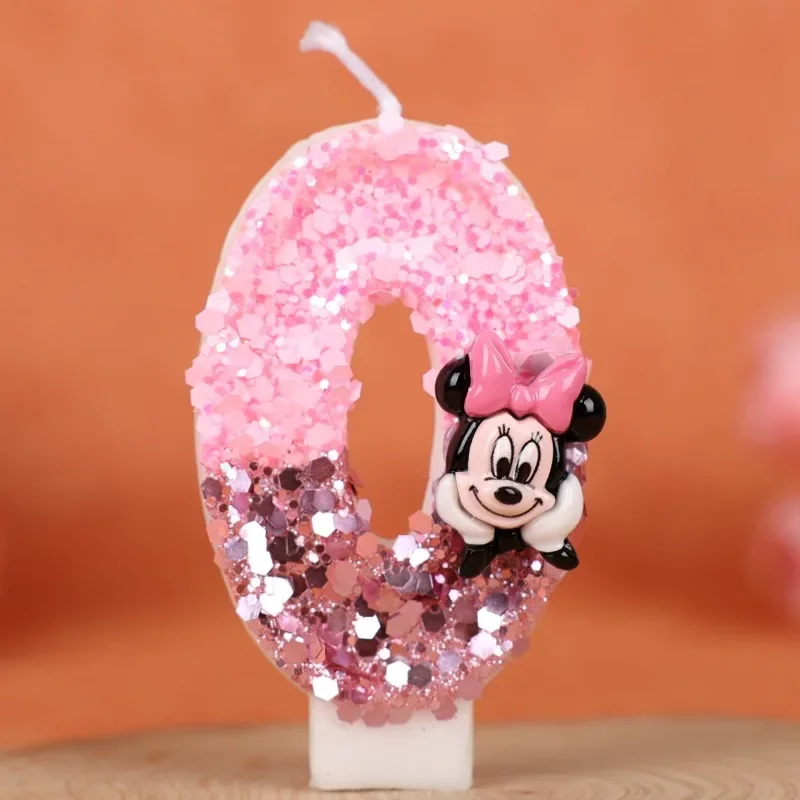Hot Gelukkige Verjaardag Nummer 0-9 Kaarsen Cartoon Mickey Minnie Mouse Kaars Cake Cupcake Topper Party Decoratie Benodigdheden DIY Geschenken