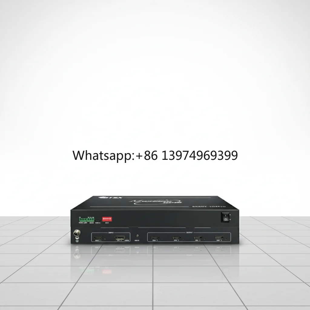 BIT-MSE-8K60Y-104Pro CE/FCC/RoHS 4-Port 4K60 8K /DP Input Video Switcher with 2x1/3x1/4x1/2x2 Outputs Metal Large-Screen Display
