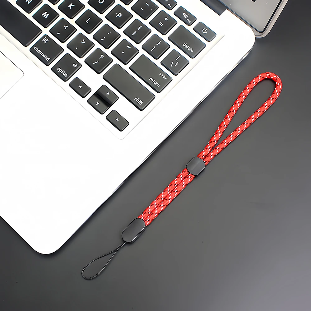 5 Stück 12-45cm Handyhüllenband USB-Schlüsselband Kurzes Lanyard Verstellbare Handschlaufen Anti-Verlust-Handgelenksband für Schlüsselanhänger, Handy, Kamera – Detail 10
