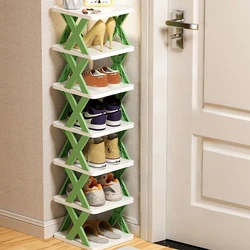 Saving Space Storage Shoe Cabinet Foldable and Detachable Shoe Rack Narrow Small Gap Into The Door Shoe Cabinet Полка Для Обуви