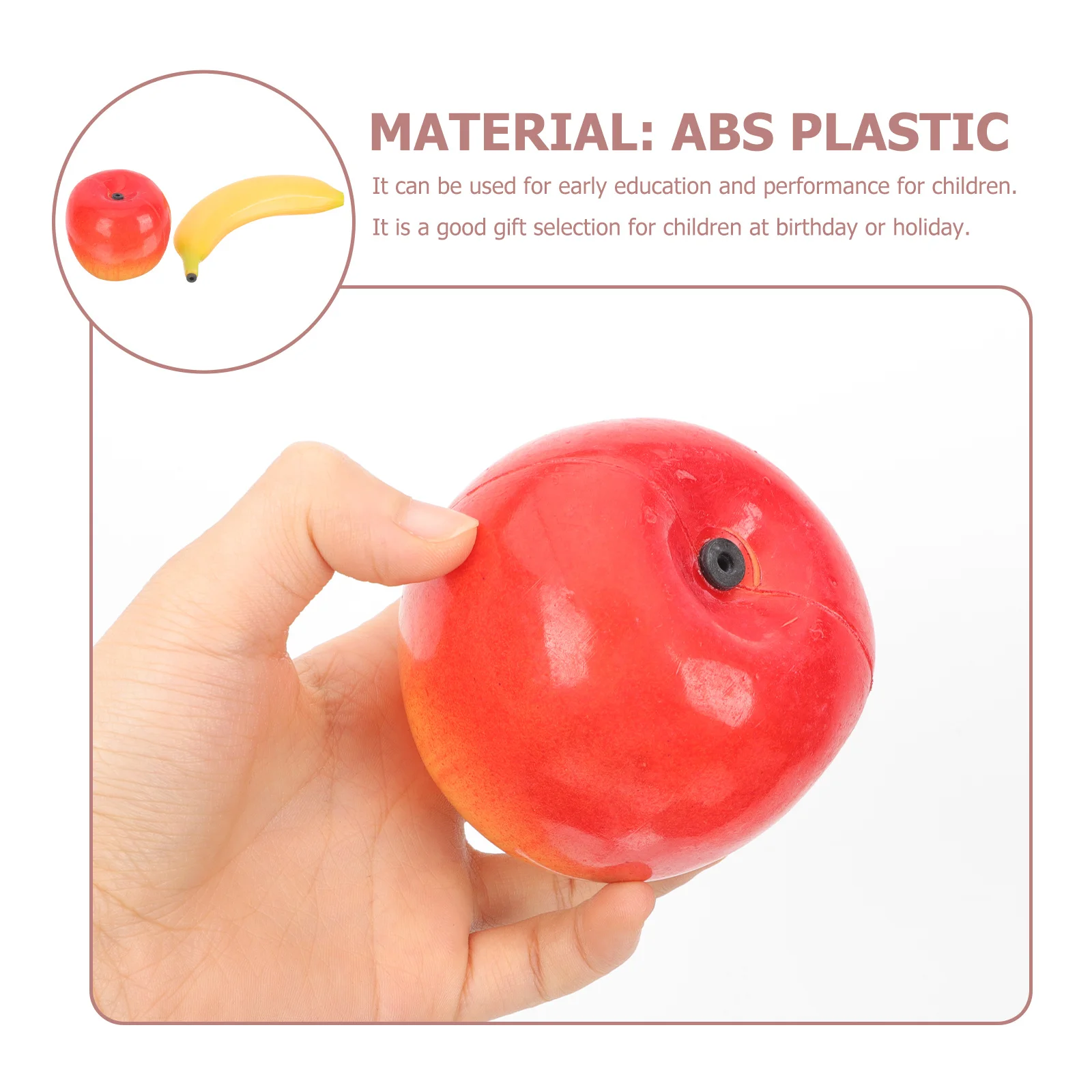 

2Pcs Fruit Shakers Musical Instruments for Children Cognitive Abilities and Hand Coordination Percussion Fruit Shakers