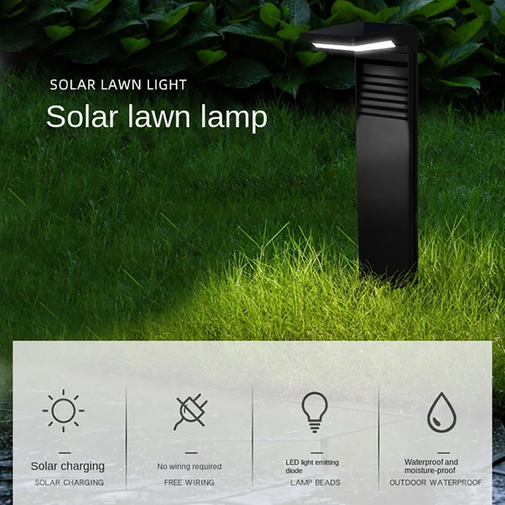 LED Solar Landscape Lights, Indução Spotlight para Quintal, Exterior, Impermeável, Jardim, Caminho, Lâmpada de Gramado, Quintal