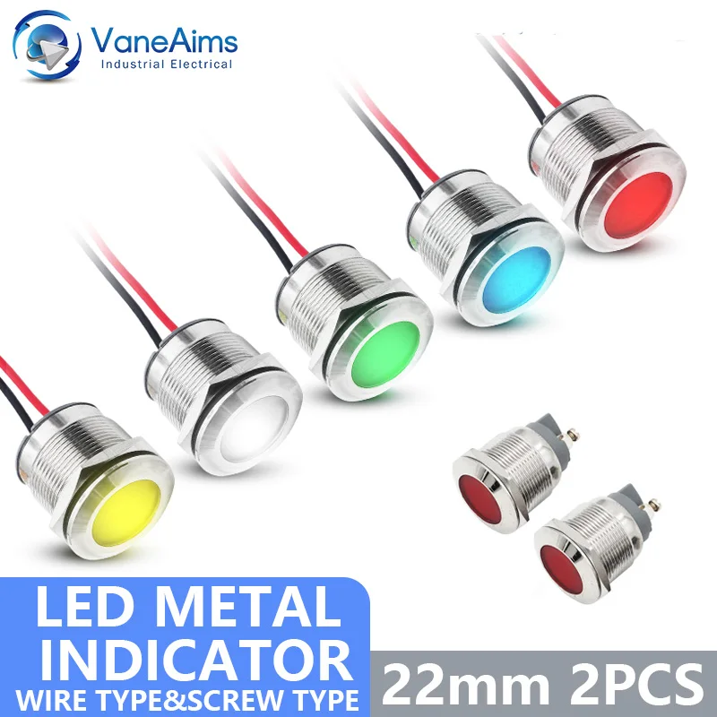 2pcs-lampada-de-sinalizacao-led-metalica-de-22mm-ip67-a-prova-d'Agua-dc-ac-3-48v-luz-de-advertencia-vermelha-amarela-verde-azul-para-painel-de-barco-e-veiculo