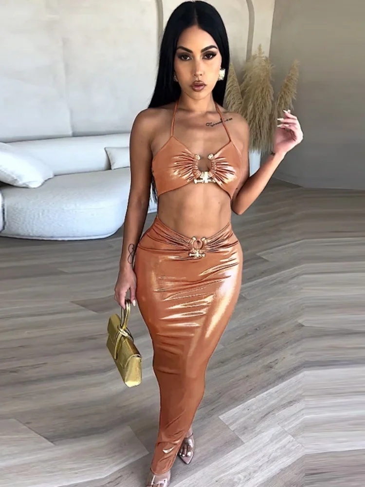 

Sister Star Fashion Sexy Solid Color Hollow Slimming Halter Dress Wholesale V-Neck Package Hip Nightclub Party Dresses