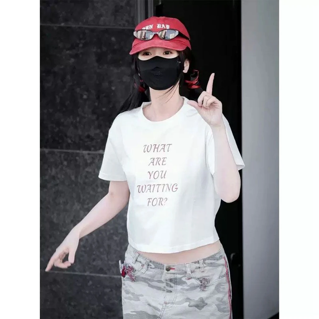 2026 Star Same T-shirt TOP PHOTO Printe TShirt Kpop SpicyHoney Printe tShirt Pullovers Women Korean Style Summer Oversized Tshir