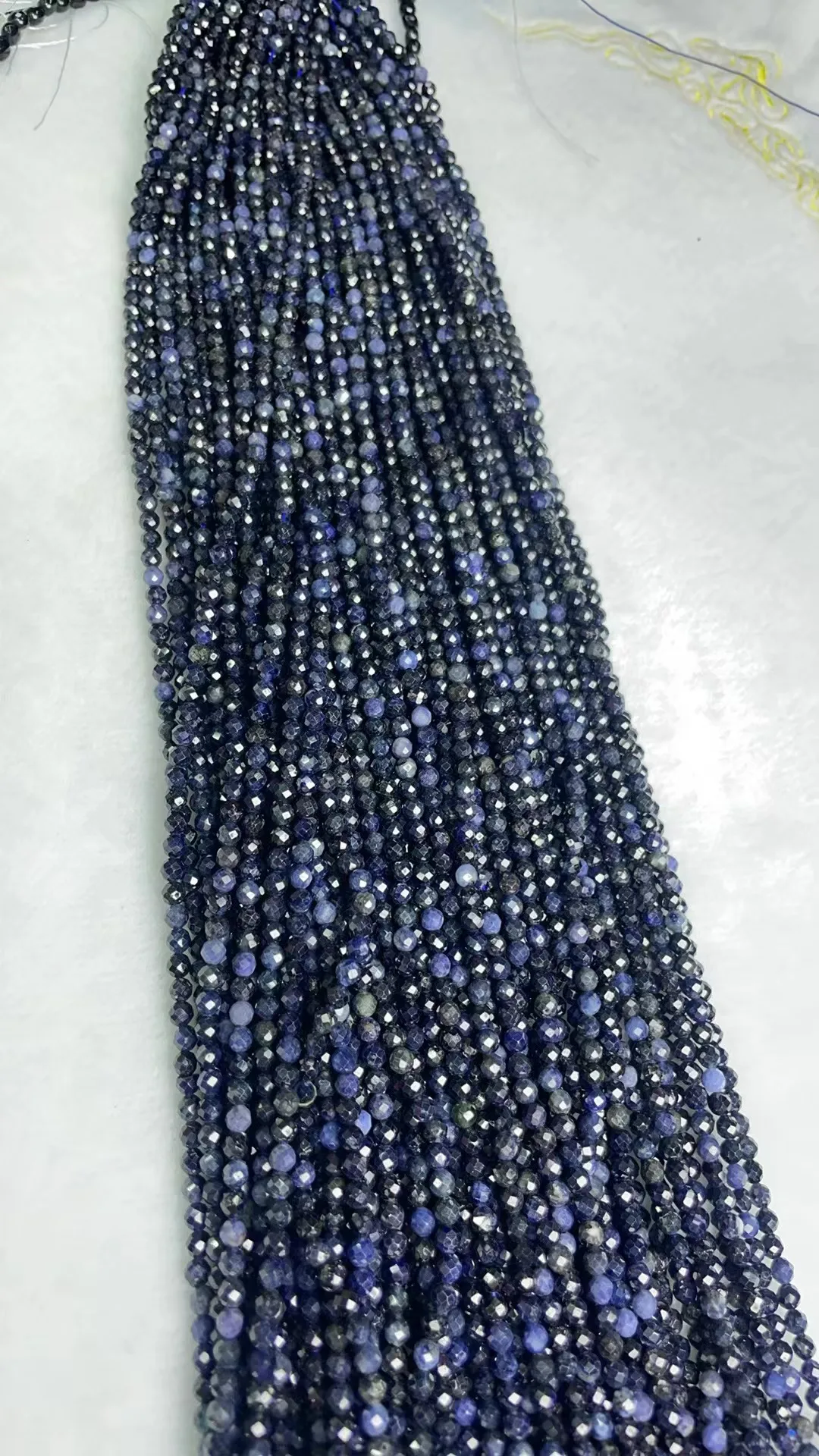 

Natural 2mm 3mm 4mm Sapphire Cut Face Round Form Beads For Jewelry Making DIY Length Dagree 39cm