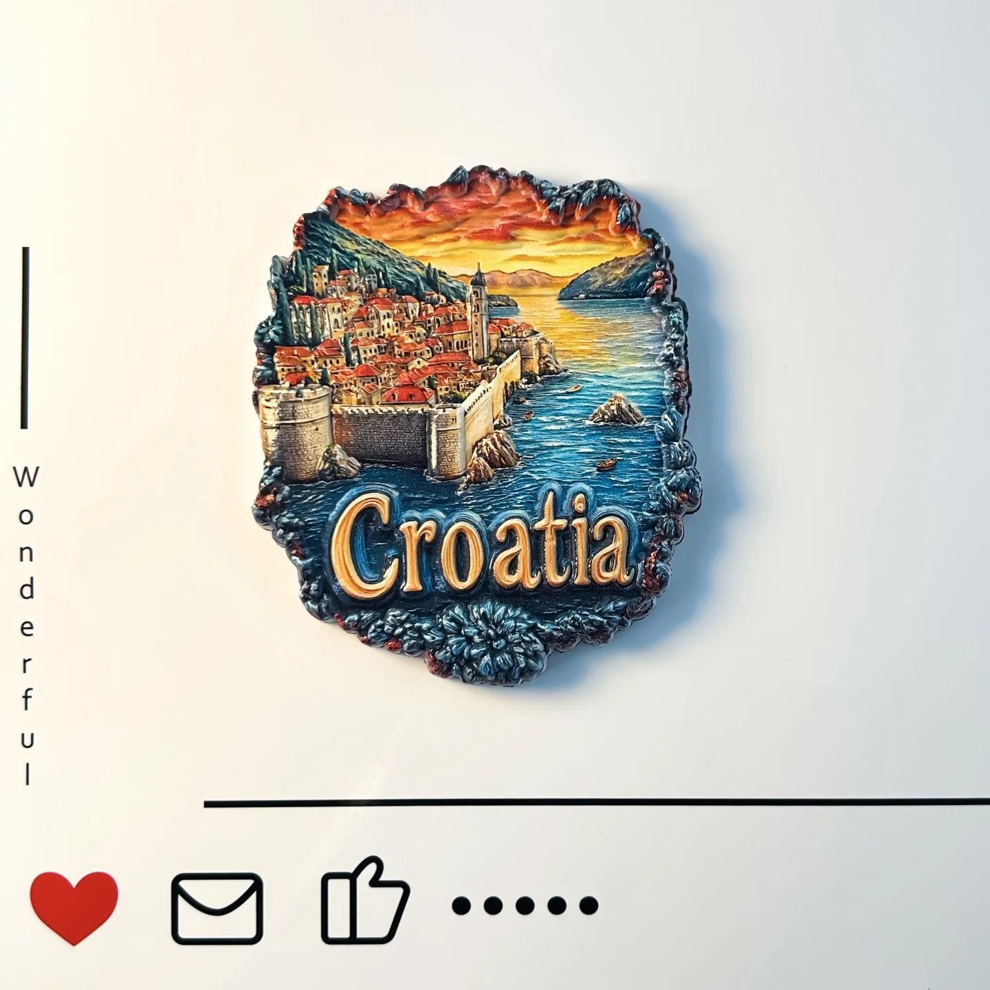 Croacia, Dubrov, Nix, Plitsa, Gleb, recuerdos de viaje, souvenirs, imanes para refrigerador