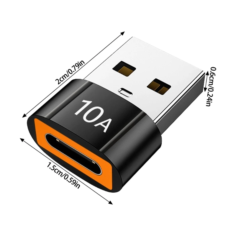 อะแดปเตอร์ USB เป็น USB C ประเภท C หญิงเป็น USB A ตัวแปลงชายสำหรับนาฬิกา, โทรศัพท์อุปกรณ์อัจฉริยะและสมาร์ทโฟน
