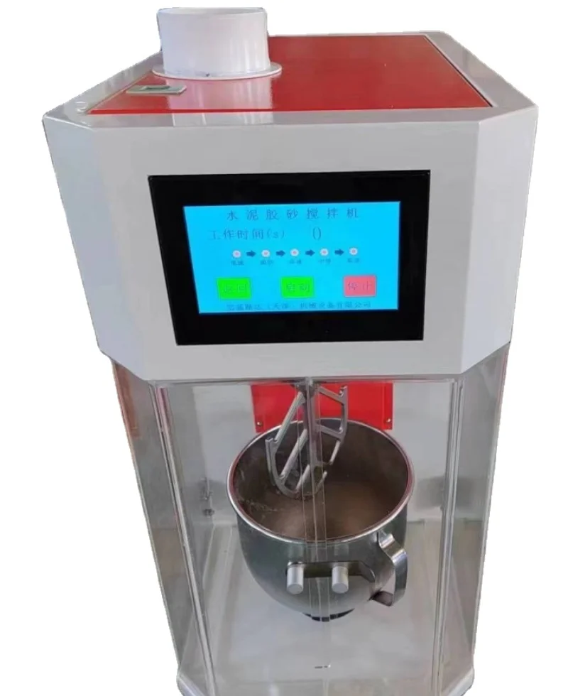 

E004 High Quality Laboratory Digital Display Electric Touch Screen Cement Mortar Mixer