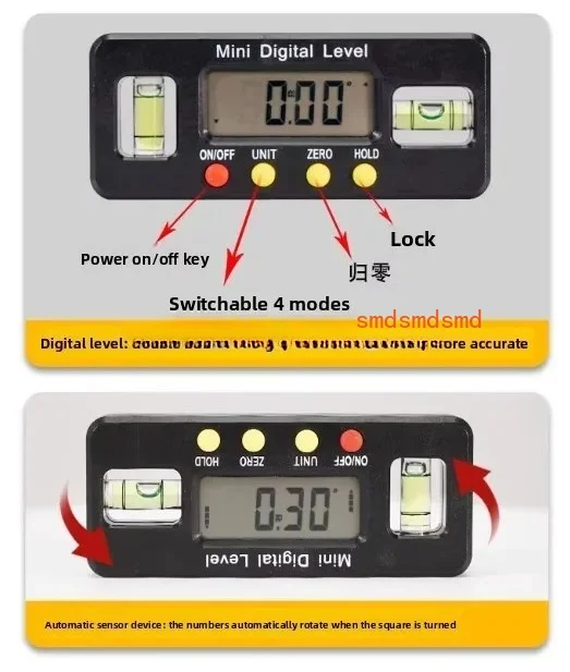 Four Wheel Positioning Tool Auxiliary Steering Wheel Alignment Instrument Level Electronic Display Alignment Auxiliary Tool