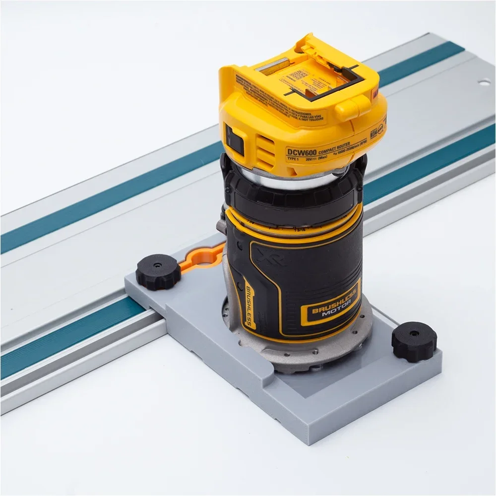 Dewalt Router Base Track Festool Makita Track Saw Trilho Guia Conexão da Máquina Router Adapter Only Dcw600b Dwp611