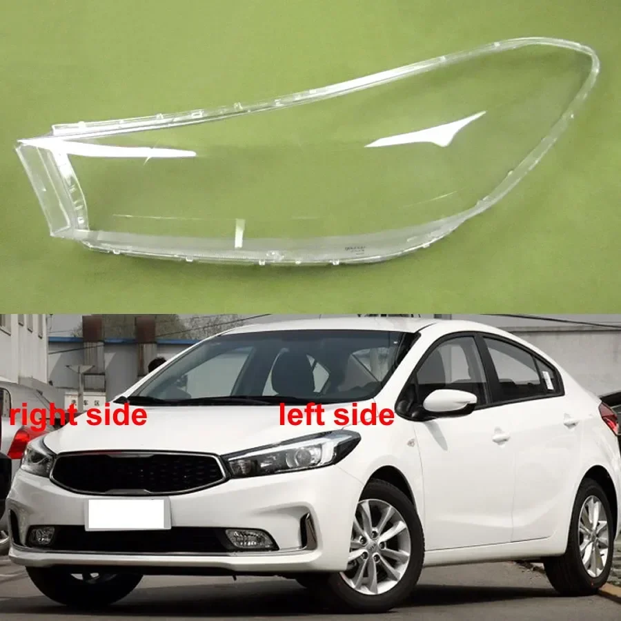 

For Kia K3 2016 2017 2018 Headlight Cover Transparent Headlamp Shell Lamp Shade Lens Replace Original Lampshade Plexiglass