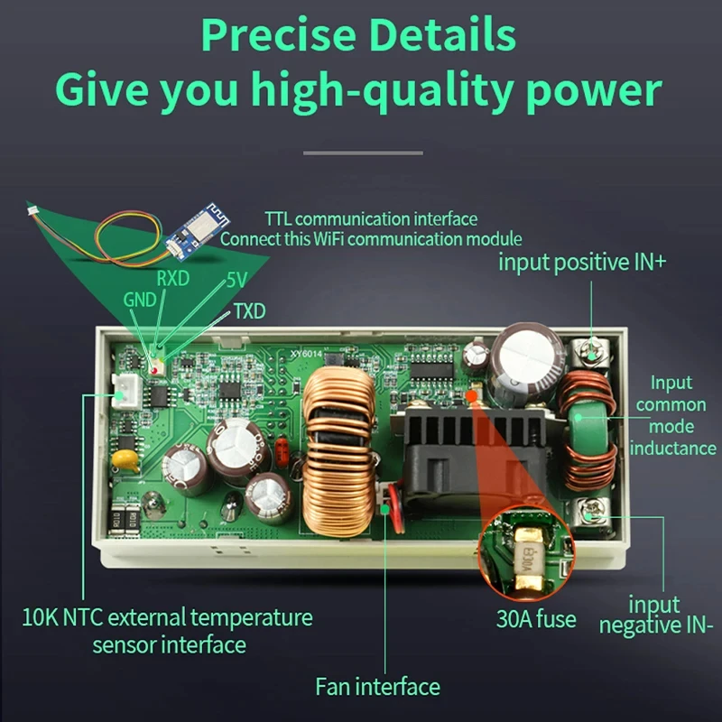 XY6014 alimentatore regolabile CNC Dc Step Down Module 900W regolatore di tensione convertitore Buck mantenimento costante di tensione/corrente