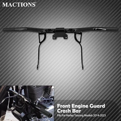 Motorcycle Front Highway Engine Guard Crash Bar Falling Protection For Harley Touring Electra Street Glide Road King FLTRX 14-Up