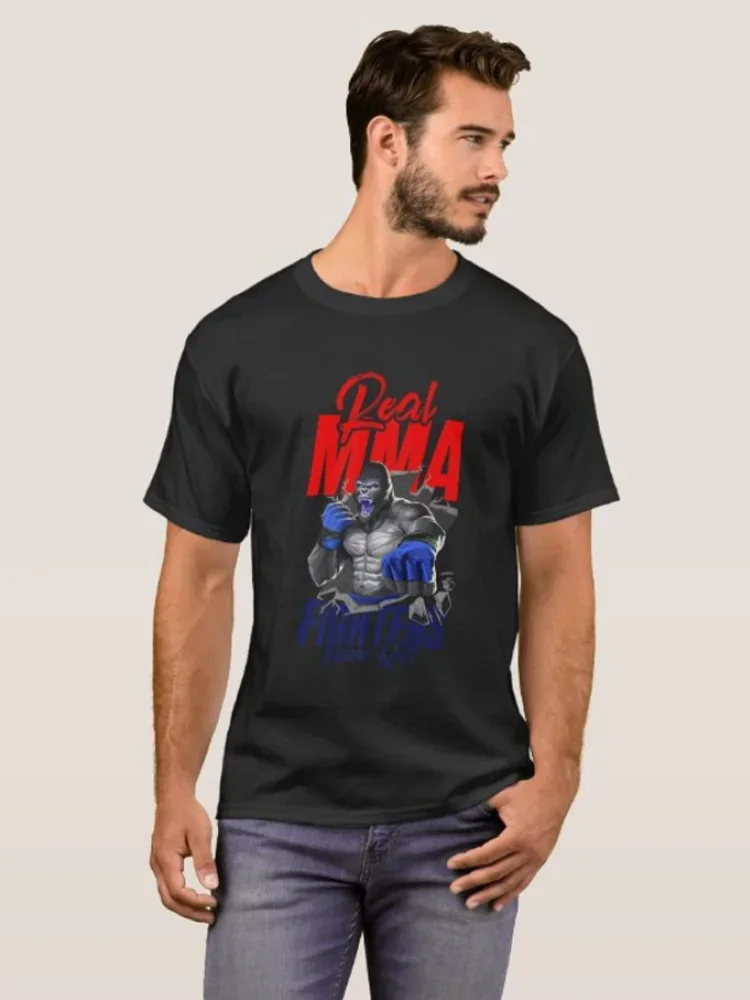 Gorilla MMA Boxing Beast Boxer Fight T-Shirt New 100% Cotton O-Neck Summer Short Sleeve Casual Mens T-shirt Size S-3XL