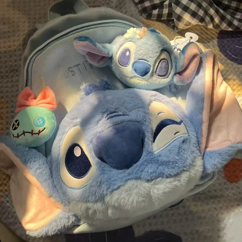 

Kawaii рюкзак с мультяшной вышивкой, плюшевая школьная сумка, большая вместительная сумка для девочек, школьная сумка, подарки, сезон «Снова в школу»